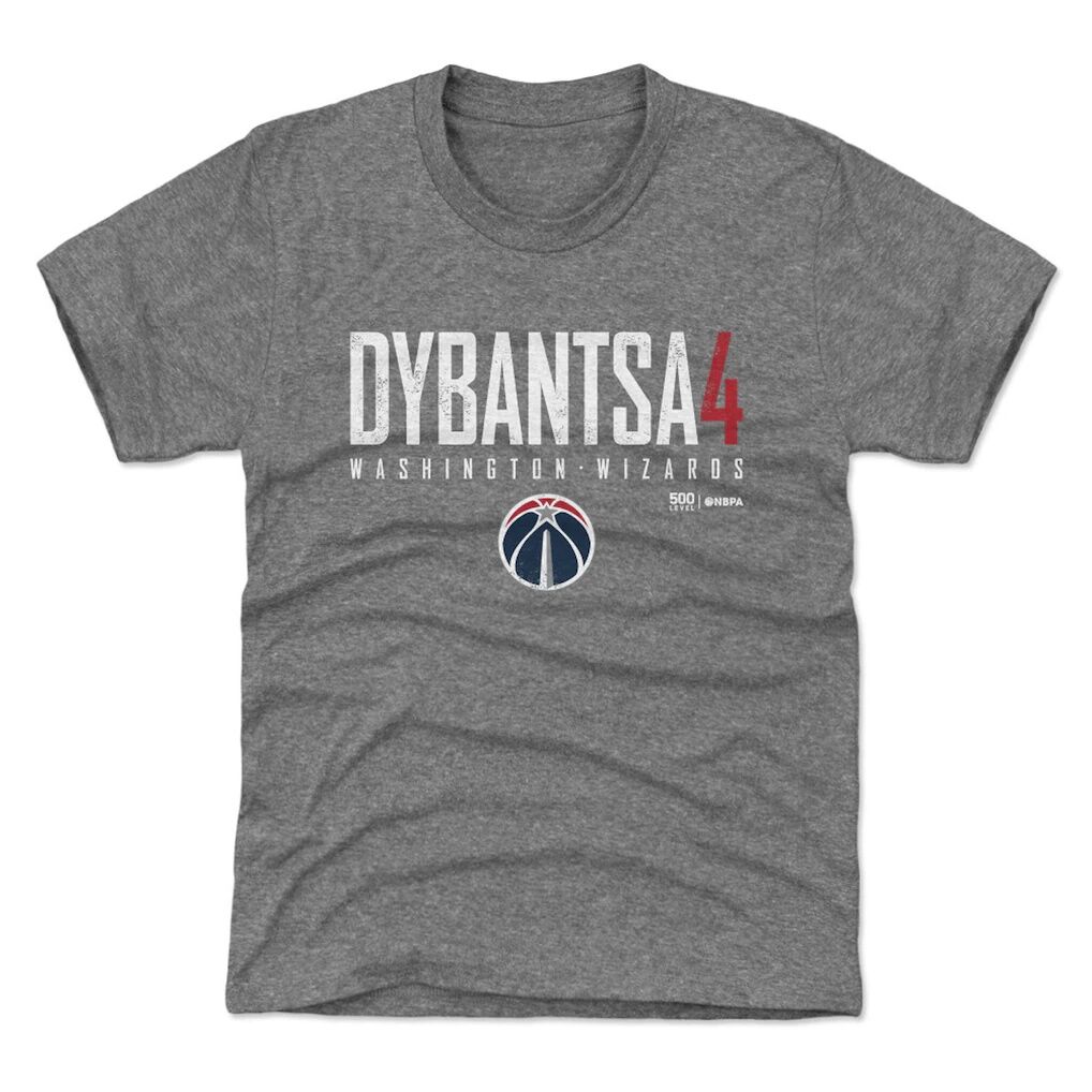 AJ Dybantsa Washington Wizards 500 Level Youth Elite T-Shirt