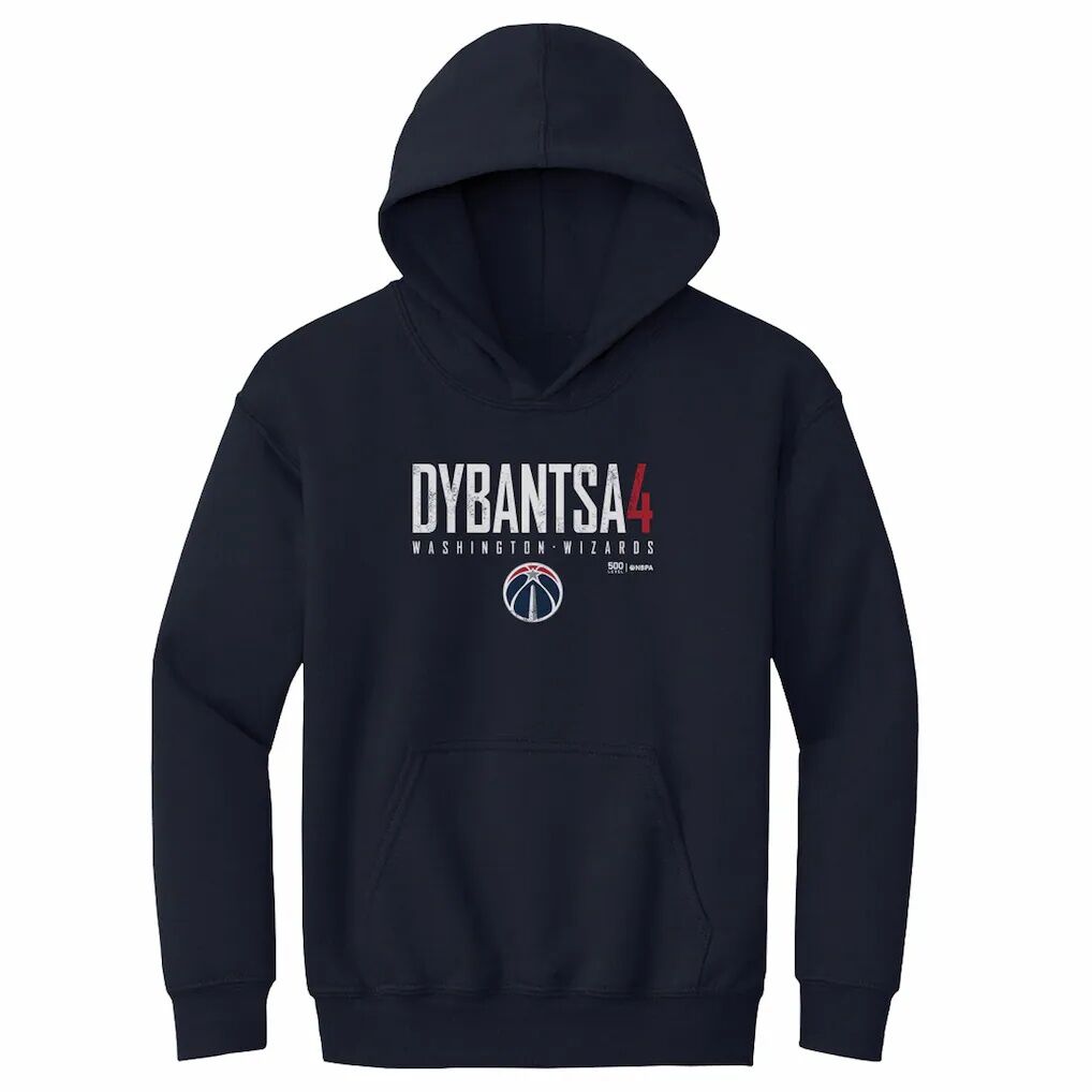 AJ Dybantsa Washington Wizards 500 Level Youth Elite Hoodie