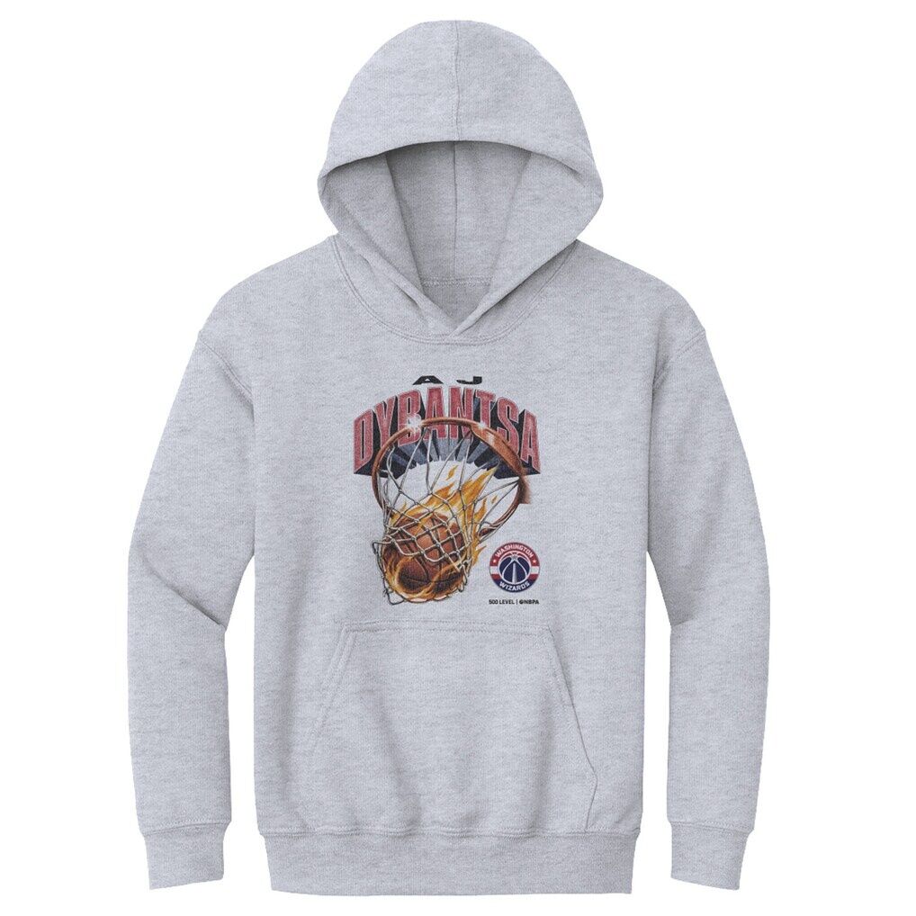 AJ Dybantsa Washington Wizards 500 Level Youth On Fire Hoodie