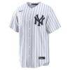 George Lombard Jr. New York Yankees Nike Home Replica Jersey - White - Side View