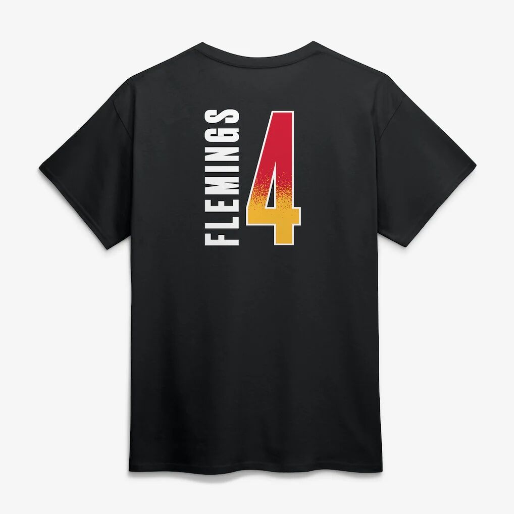 Kingston Flemings Atlanta Hawks Big & Tall Home Court Pop Name & Number T-Shirt