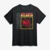 Kingston Flemings Atlanta Hawks Home Court Pop Name & Number T-Shirt - Black - Side View