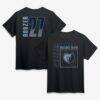 Cameron Boozer Memphis Grizzlies Home Court Pop Name & Number T-Shirt - Black - Front View