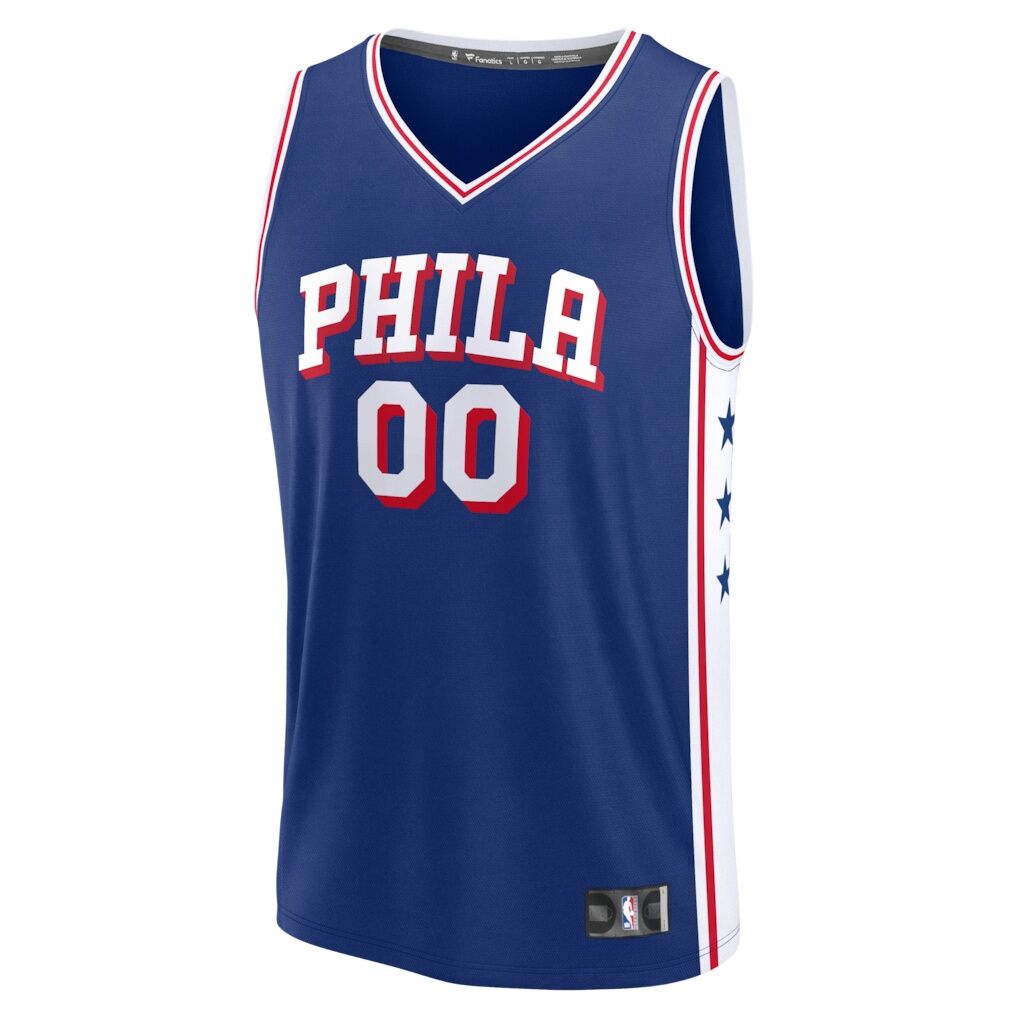 Labaron Philon Jr. Philadelphia 76ers Fashion7 Youth Fast Break Replica Jersey - Royal - Icon Edition