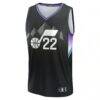 Darryn Peterson Utah Jazz Fashion7 Youth Fast Break Replica Jersey - Black - - Side View