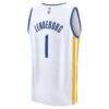 Yaxel Lendeborg Golden State Warriors Fashion7 Youth Fast Break Replica Jersey - White - - Detail View