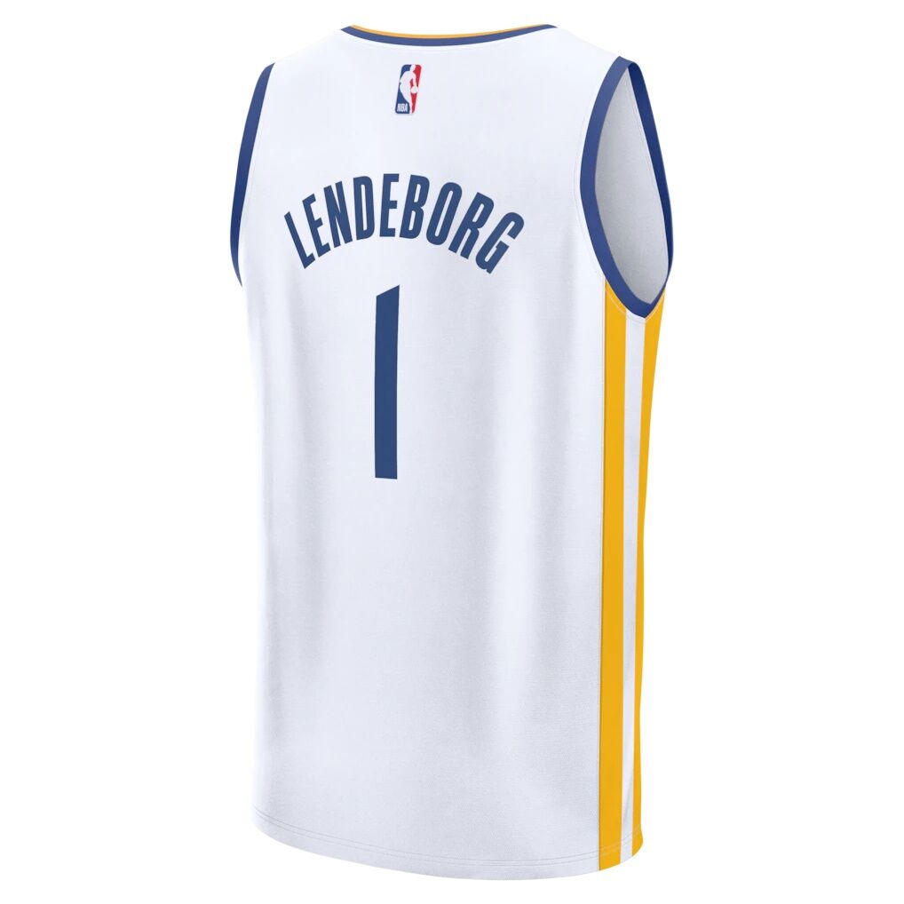 Yaxel Lendeborg Golden State Warriors Fashion7 Youth Fast Break Replica Jersey - White - Association Edition