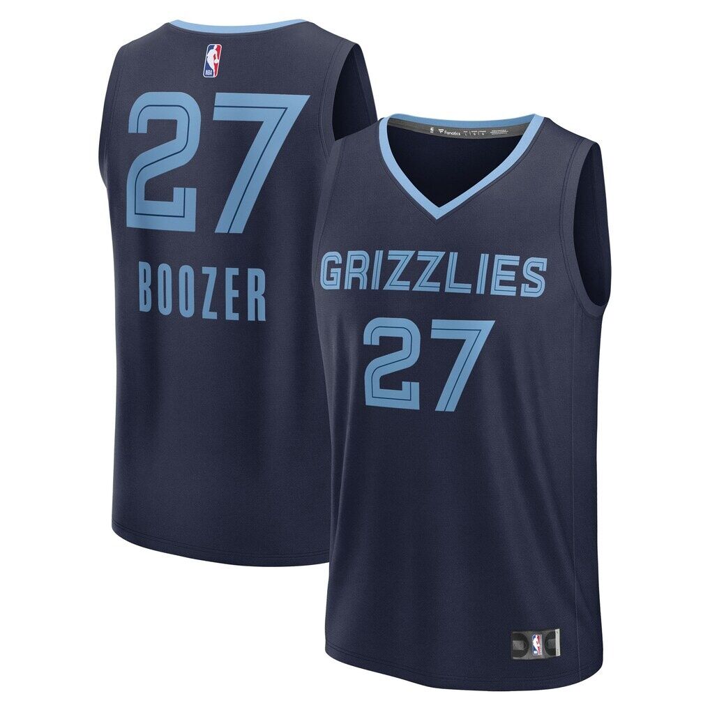 Cameron Boozer Memphis Grizzlies Fashion7 Youth Fast Break Replica Jersey - Navy - Icon Edition