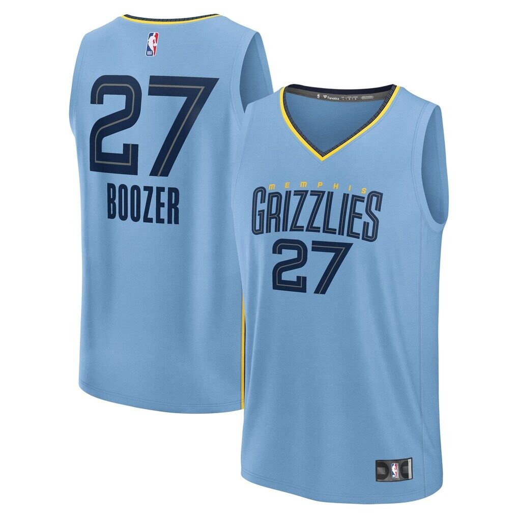Cameron Boozer Memphis Grizzlies Fashion7 Youth Fast Break Replica Jersey - Light Blue - Statement Edition