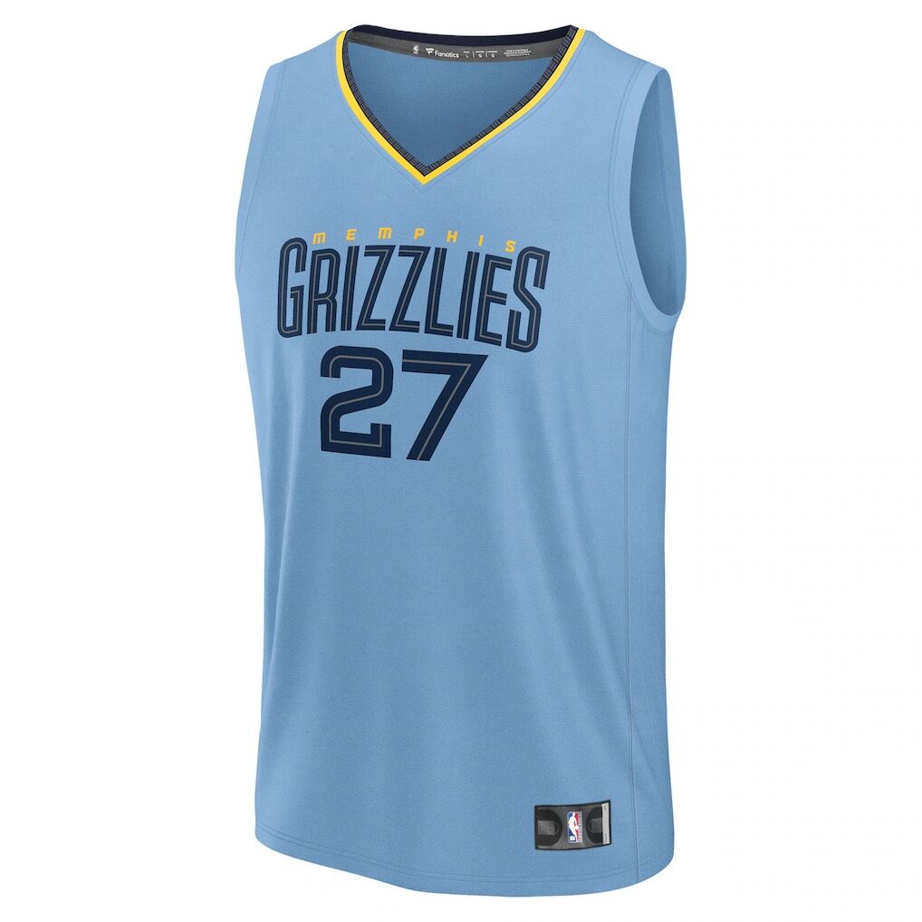 Cameron Boozer Memphis Grizzlies Fashion7 Youth Fast Break Replica Jersey - Light Blue - Statement Edition