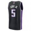 Darius Acuff Jr. Sacramento Kings Fashion7 Youth Fast Break Replica Jersey - Black - Black - Detail View