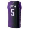 Darius Acuff Jr. Sacramento Kings Fashion7 Youth Fast Break Replica Jersey - Purple - - Detail View