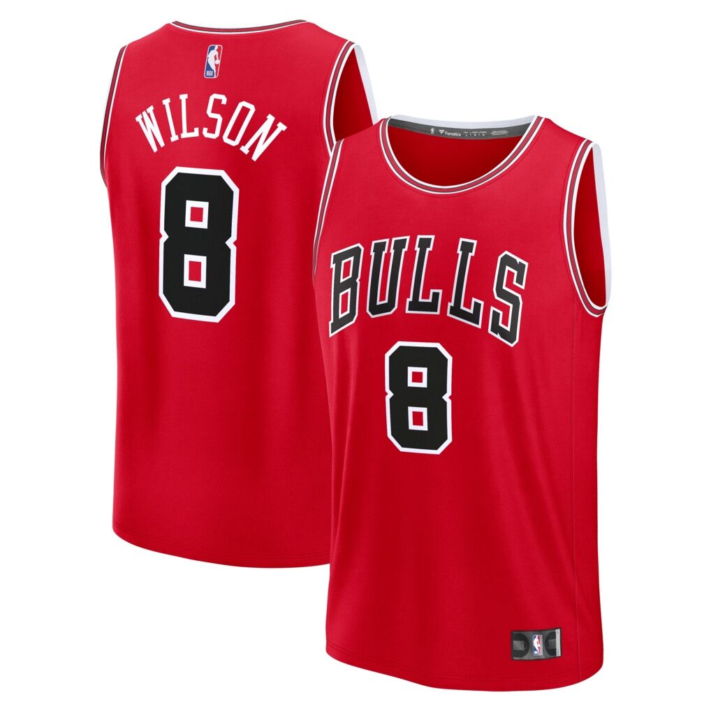 Caleb Wilson Chicago Bulls Fashion7 Youth Fast Break Replica Jersey - Red - Icon Edition
