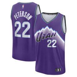 Darryn Peterson Utah Jazz Fashion7 Youth Fast Break Replica Jersey - Purple - Icon Edition