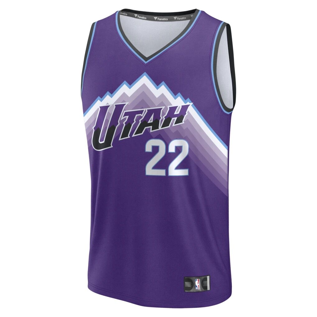 Darryn Peterson Utah Jazz Fashion7 Youth Fast Break Replica Jersey - Purple - Icon Edition