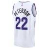 Darryn Peterson Utah Jazz Fashion7 Youth Fast Break Replica Jersey - White - - Detail View
