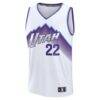 Darryn Peterson Utah Jazz Fashion7 Youth Fast Break Replica Jersey - White - - Side View