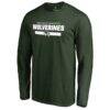 Utah Valley Wolverines Team Strong Long Sleeve T-Shirt - Green - Side View