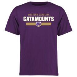 Western Carolina Catamounts Team Strong T-Shirt - Purple - Front View