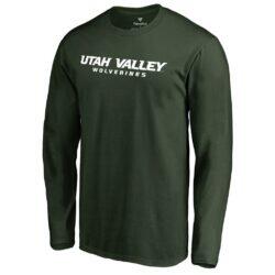 Utah Valley Wolverines Everyday Long Sleeve T-Shirt - Green - Front View