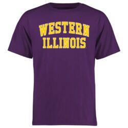 Western Illinois Leathernecks Everyday T-Shirt - Purple - Front View