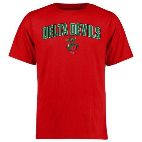 Mississippi Valley State Delta Devils Proud Mascot T-Shirt - Red - Front View