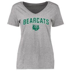 Northwest Missouri State Bearcats Women's Proud Mascot T-Shirt - Heather Gray - Front View