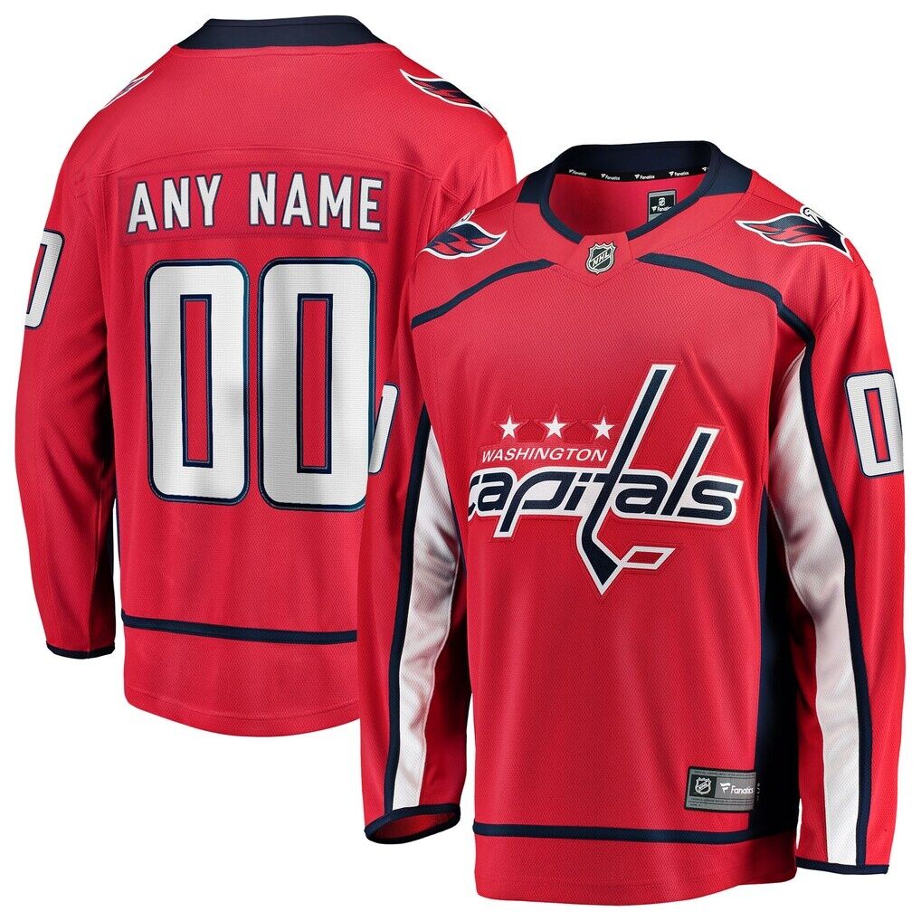 Washington Capitals Fashion7 Home Breakaway Custom Jersey