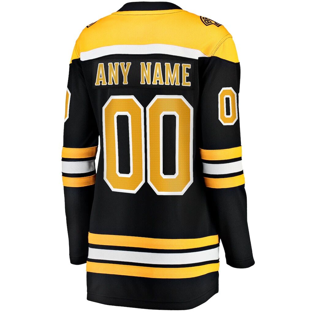 Boston Bruins Fashion7 Women's Home Breakaway Custom Jersey