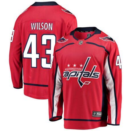 Tom Wilson Washington Capitals Fashion7 Home Breakaway Player Jersey - Red - Front View