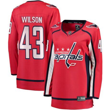 Tom Wilson Washington Capitals Fashion7 Women's Breakaway Player Jersey - Red - Front View