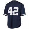 Mariano Rivera New York Yankees Mitchell & Ness Youth Cooperstown Collection Mesh Batting Practice Jersey - Navy - Detail View