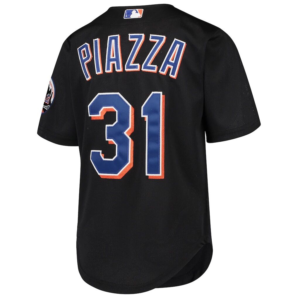 Mike Piazza New York Mets Mitchell & Ness Youth Cooperstown Collection Mesh Batting Practice Jersey