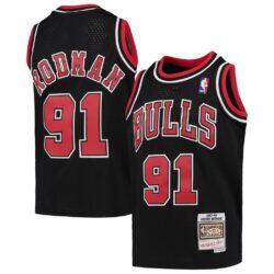 Dennis Rodman Chicago Bulls Mitchell & Ness Youth 1997-98 Hardwood Classics Swingman Jersey