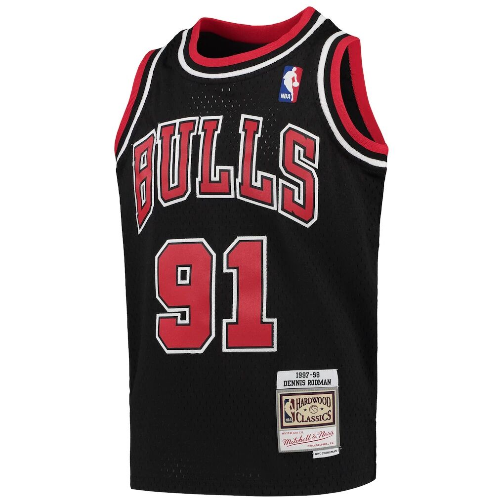 Dennis Rodman Chicago Bulls Mitchell & Ness Youth 1997-98 Hardwood Classics Swingman Jersey