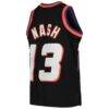 Steve Nash Phoenix Suns Mitchell & Ness Youth 1996-97 Hardwood Classics Swingman Throwback Jersey - Black - Detail View