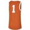 #1 Texas Longhorns Nike Youth Replica Team Basketball Jersey - Orange - Detail View