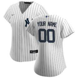 New York Yankees Nike Women's Home Replica Custom Jersey