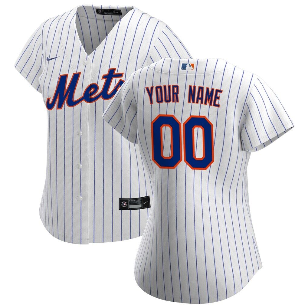 New York Mets Nike Women's Home Replica Custom Jersey