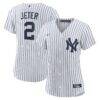Derek Jeter New York Yankees Nike Women's Home Replica Player Name Jersey - - Front View