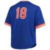 Darryl Strawberry New York Mets Mitchell & Ness Big & Tall Cooperstown Collection Mesh Batting Practice Jersey - - Detail View