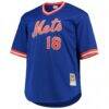 Darryl Strawberry New York Mets Mitchell & Ness Big & Tall Cooperstown Collection Mesh Batting Practice Jersey - - Side View