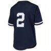 Derek Jeter New York Yankees Mitchell & Ness Youth Cooperstown Collection Mesh Batting Practice Jersey - Navy - Detail View