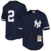 Derek Jeter New York Yankees Mitchell & Ness Youth Cooperstown Collection Mesh Batting Practice Jersey - Navy - Front View