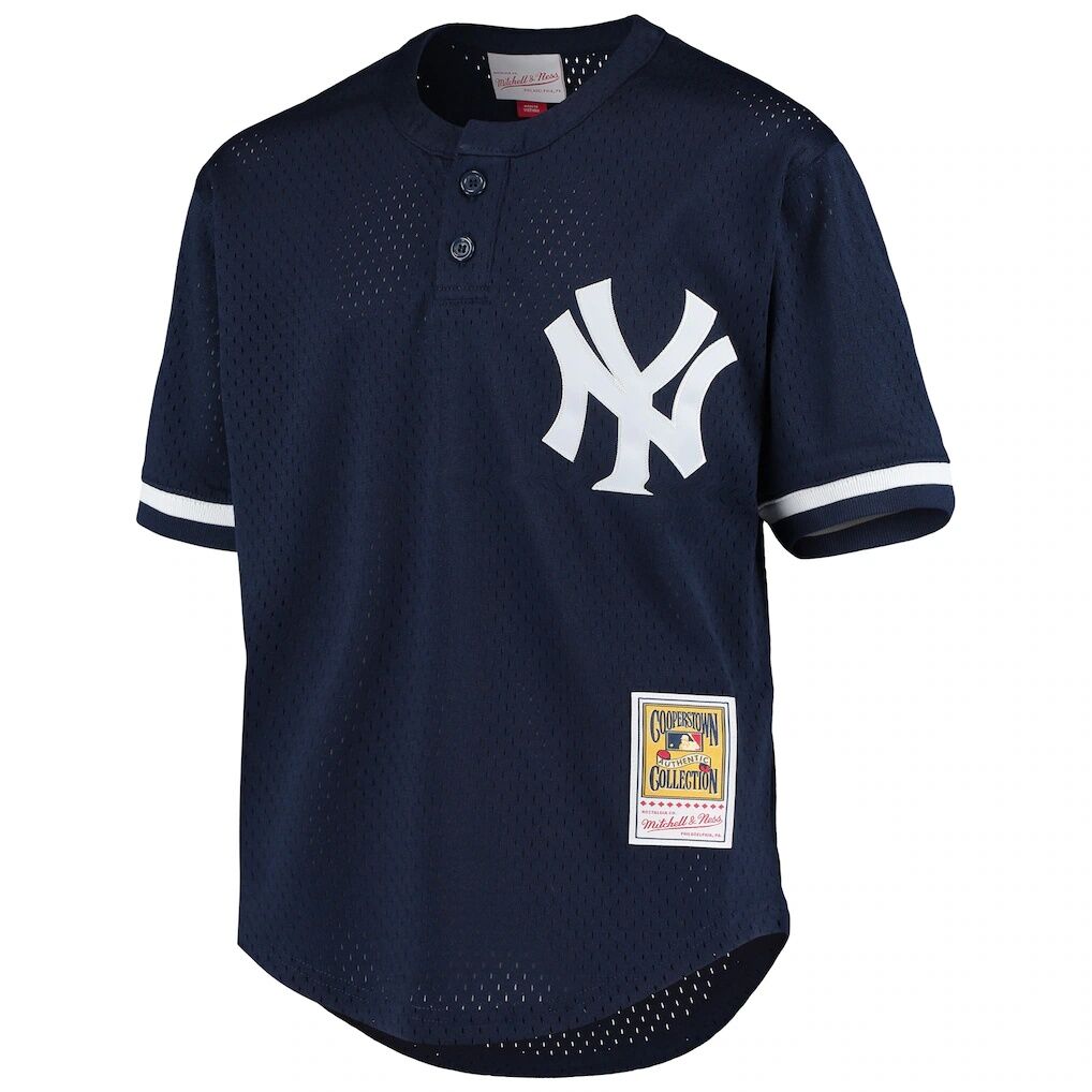 Derek Jeter New York Yankees Mitchell & Ness Youth Cooperstown Collection Mesh Batting Practice Jersey