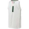 #1 Miami Hurricanes adidas Team Swingman Basketball Jersey - White - Detail View