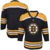 Boston Bruins Youth Home Replica Blank Jersey - Black - Front View