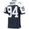 DeMarcus Ware Dallas Cowboys Mitchell & Ness 2011 Authentic Throwback Retired Player Jersey - Navy - Detail View
