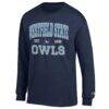 Westfield State Owls Champion Jersey Est. Date Long Sleeve T-Shirt - Navy - Side View
