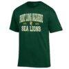 Point Loma Sea Lions Champion Est. Date Jersey T-Shirt - Green - Side View